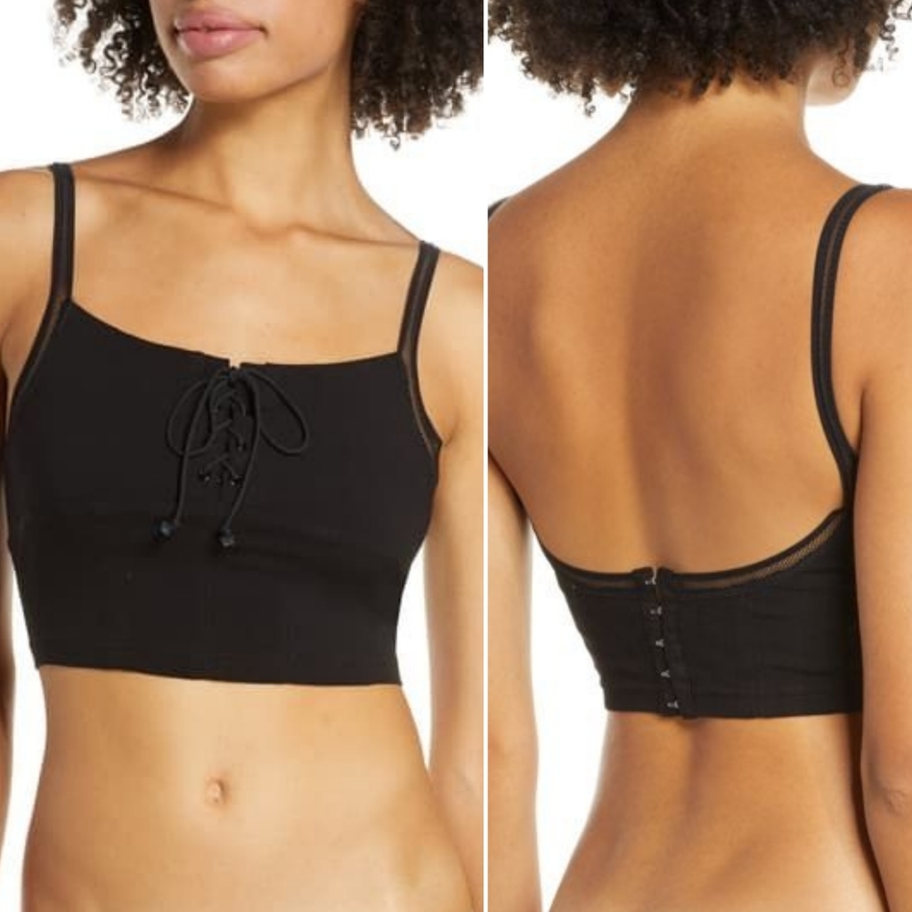 Last 1! FP She's Fancy Longline Bralette Black - Picture 12 of 12